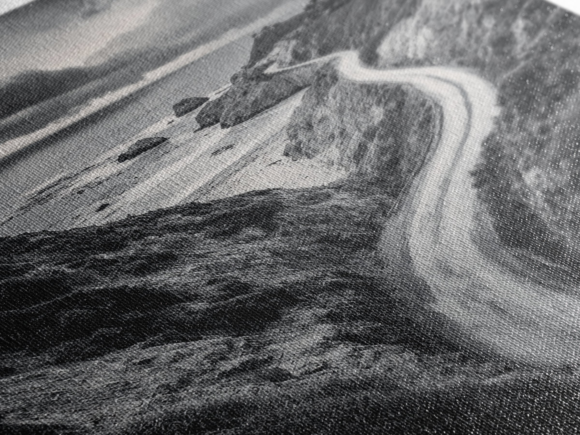 Coastal Road View, Cliffside Journey, Seaside Drive, Moody Landscape, Canvas Print, Living Room Art, Adventure Wall Art, Wanderlust Decor