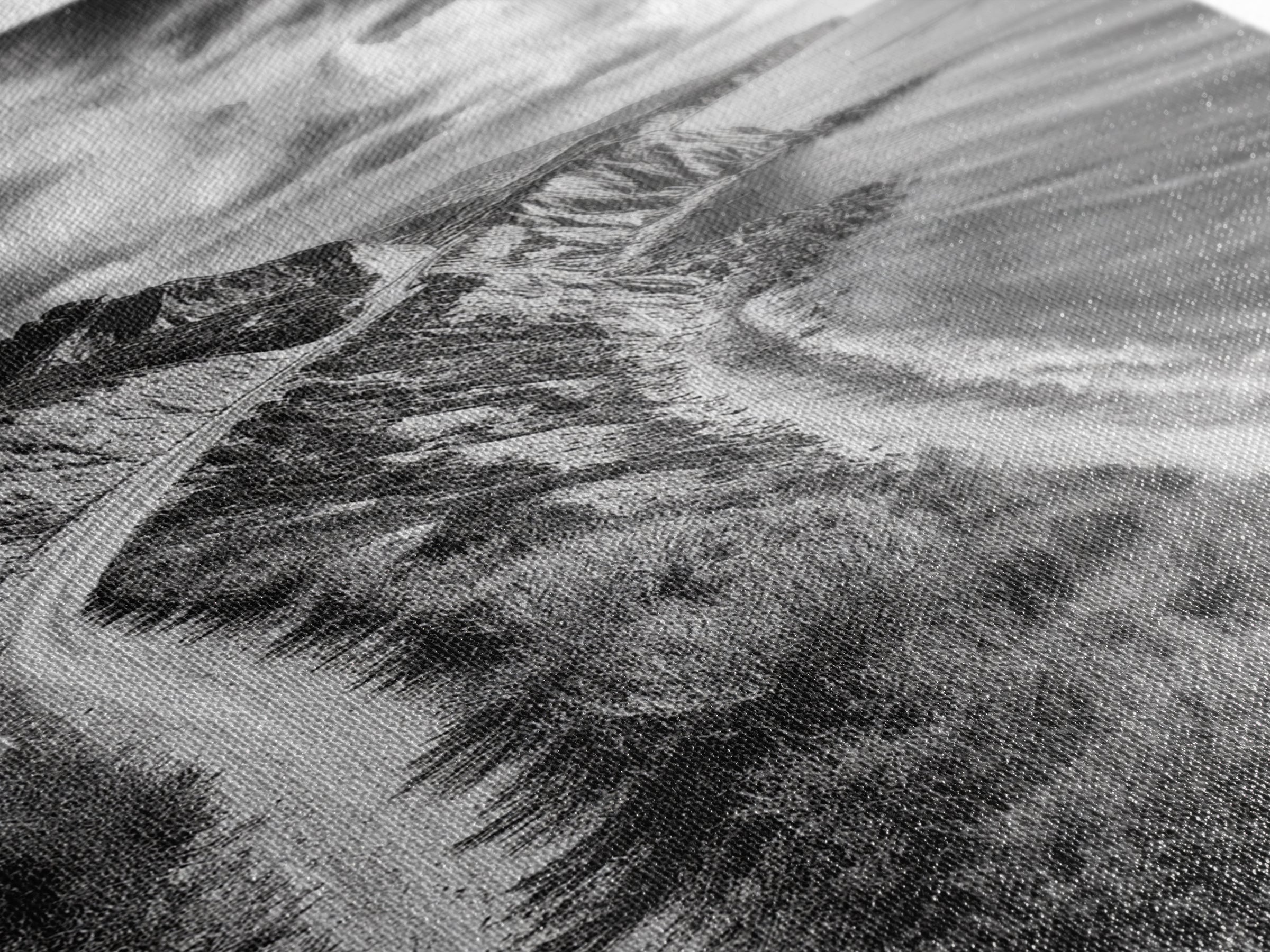 Coastal Mountain Trail, Ocean View, Travel Photography, Framed Canvas Print, Scenic Landscape Art, Office or Hallway Wall Art