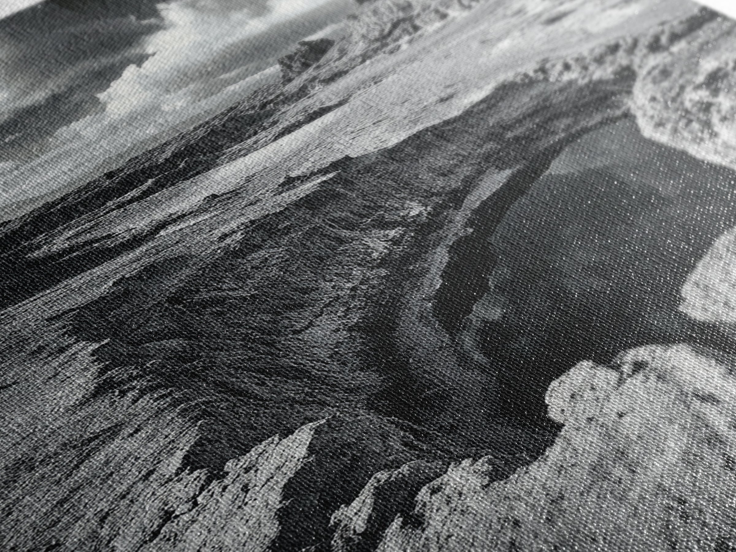 Desert Crater Scene, Surreal Landscape Art, Earth Tone Vibe, Minimalist Nature, Framed Canvas Print, Office Wall Decor, Modern Western Style