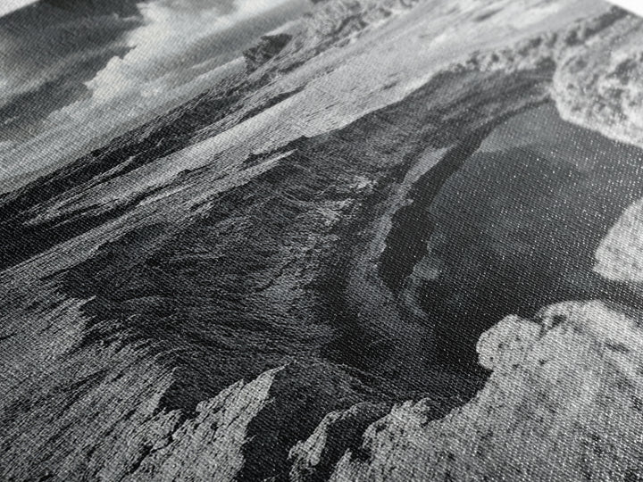 Desert Crater Scene, Surreal Landscape Art, Earth Tone Vibe, Minimalist Nature, Framed Canvas Print, Office Wall Decor, Modern Western Style