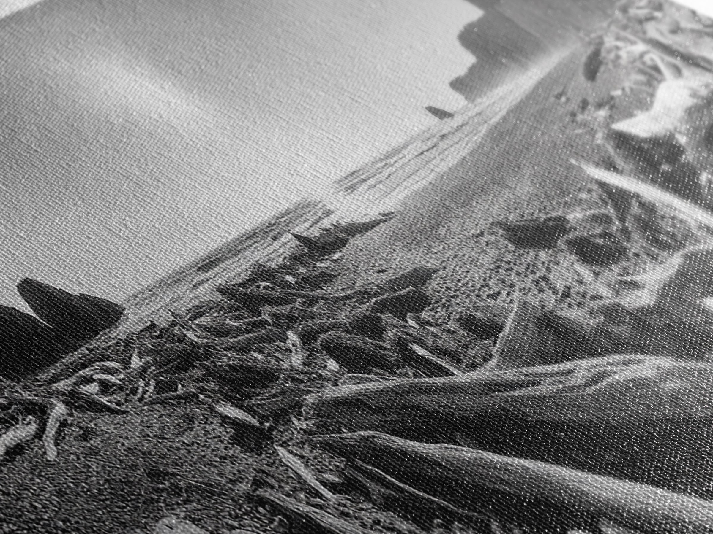 Coastal Driftwood Scene, Rugged Ocean Beach, Moody Nature Landscape, Framed Canvas Print, Rustic Wall Decor, Fall Coastal Photography
