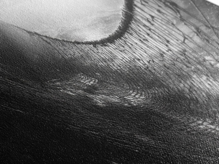 Deep Sea Net, Ocean Mood, Fisherman Style, Framed Canvas Print, Nautical Wall Art, Maritime Decor, Coastal Office Wall Art, Dark Ocean Print