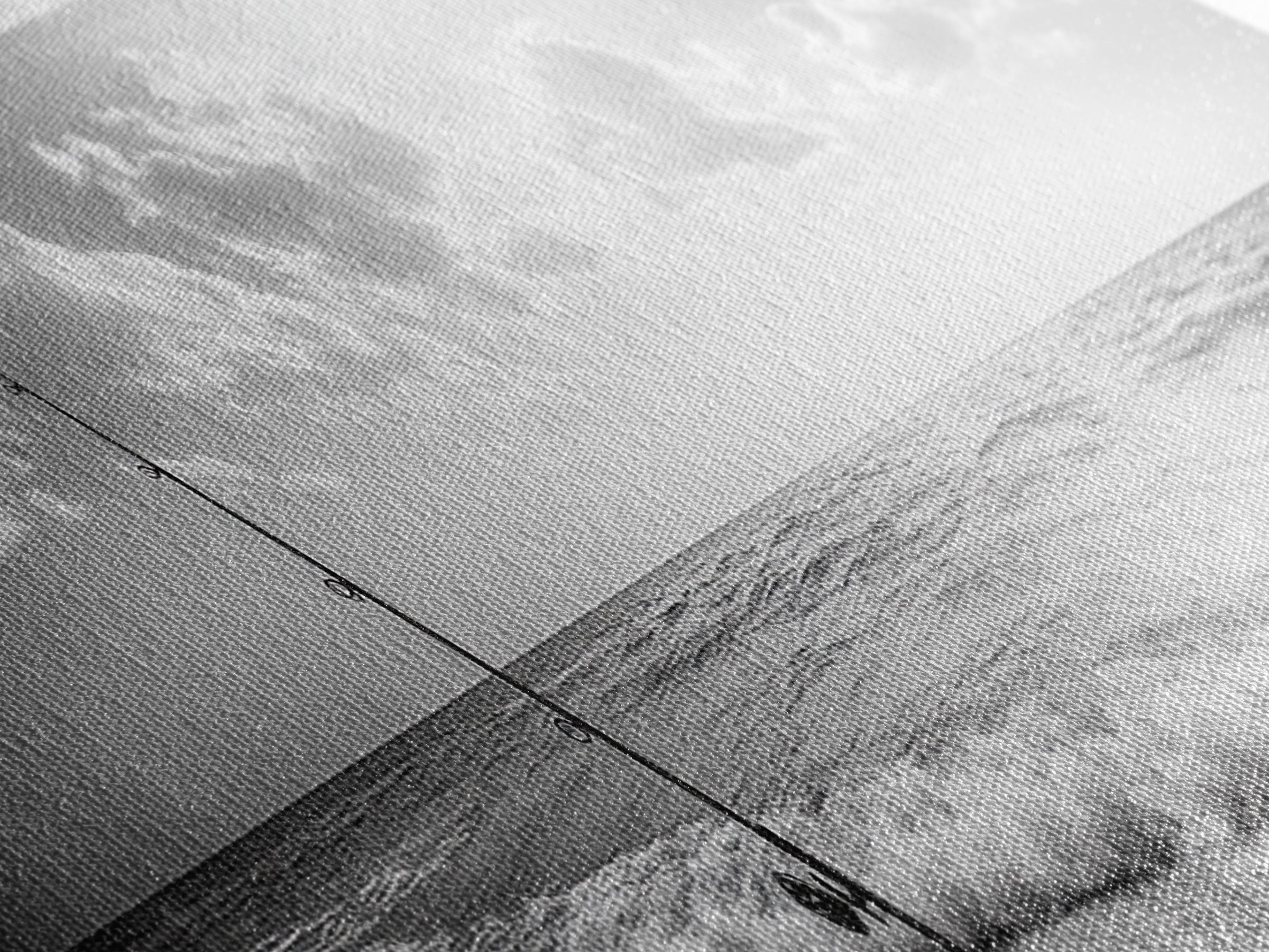 Beach Fishing, Ocean Waves, Rod and Reel, Framed Canvas Print, Coastal Living Wall Art, Minimalist Nautical Decor, Beach House Aesthetic