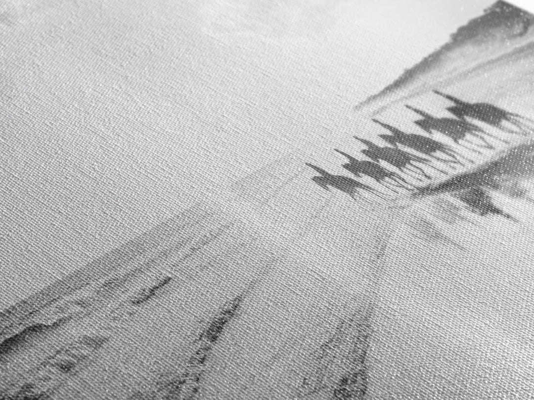 Beach Riders, Horseback Freedom, Seaside Journey, Canvas Print, Monochrome Wall Art, Coastal Living Room Decor, Nature Photography