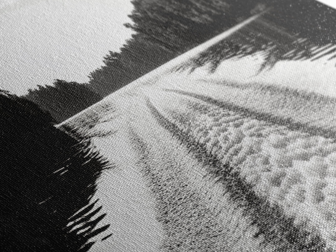 River Wake, Forest Waters, Lake Escape, Framed Canvas Print, Nature Photography, Minimalist Wall Art, Modern Cabin Decor