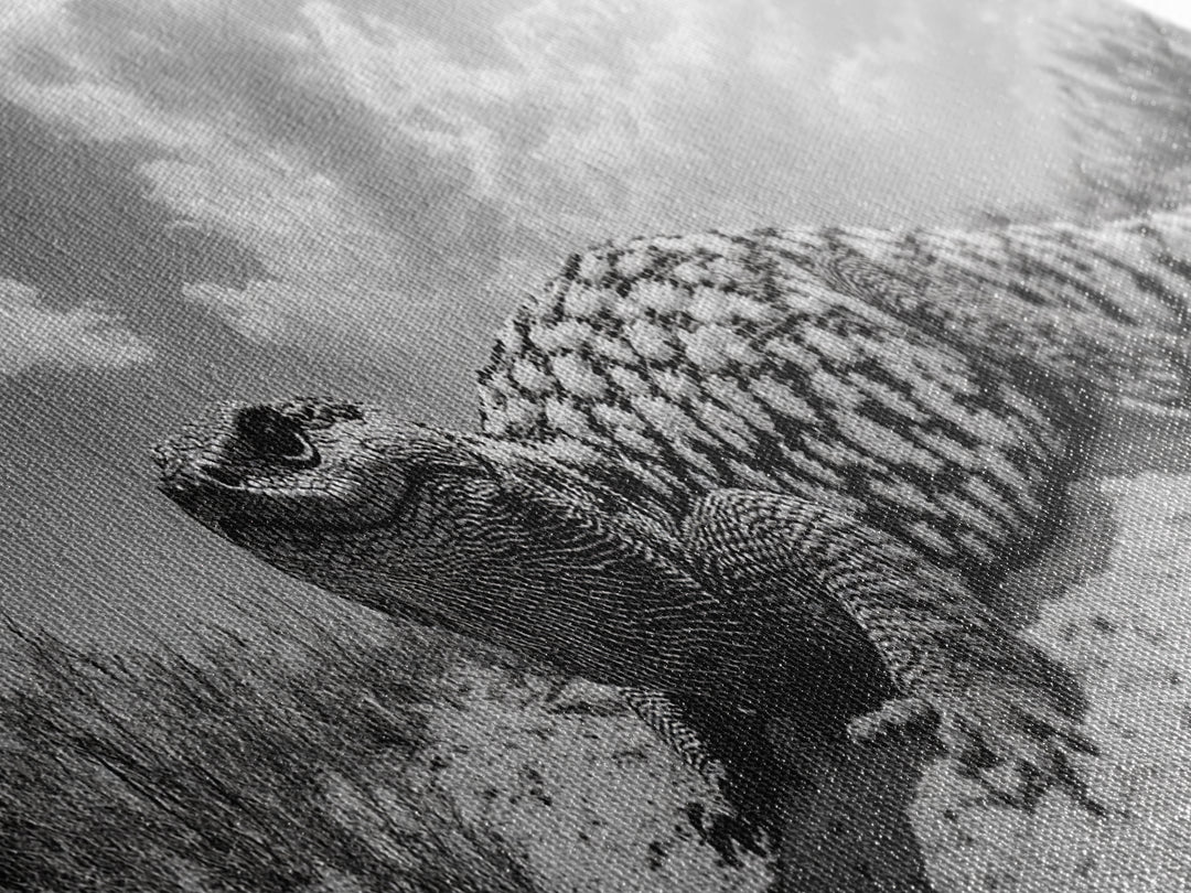 Desert Lizard, Reptile Closeup, Sunbaked Texture, Canvas Print, Wildlife Photography, Bold Wall Art, Southwestern Living Room