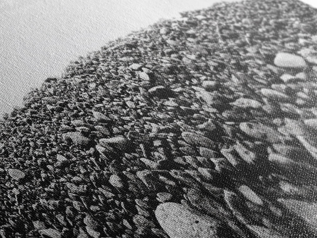 Rock Hill, Stone Texture, Natural Abstract, Canvas Print, Minimalist Wall Art, Monochrome Decor, Modern Entryway Art, Hallway Print