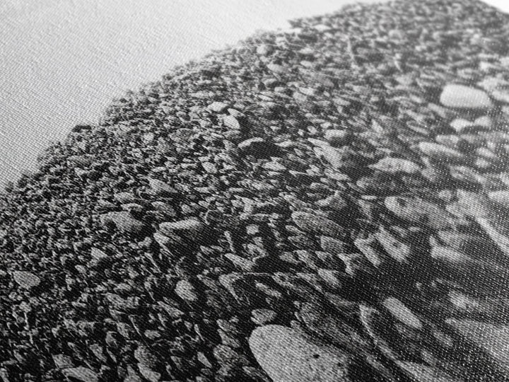 Rock Hill, Stone Texture, Natural Abstract, Canvas Print, Minimalist Wall Art, Monochrome Decor, Modern Entryway Art, Hallway Print