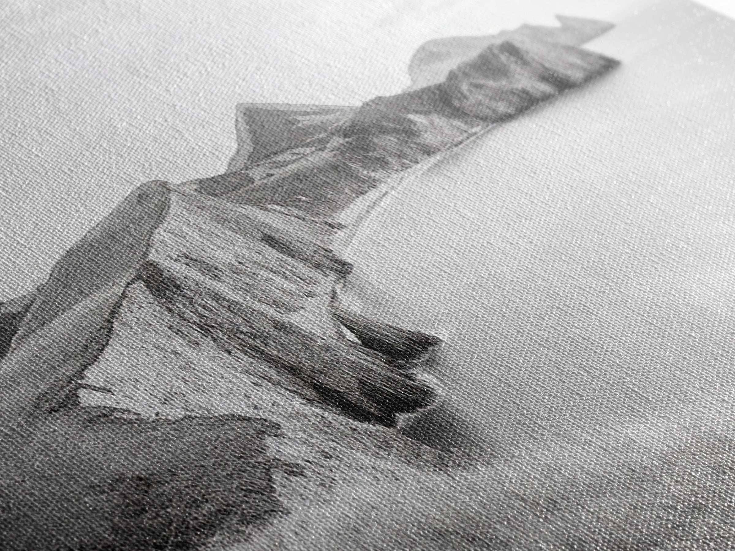 Cliff Coast, Rolling Hills, Seaside Bluffs, Canvas Print, dreamy landscape photography, light neutral living room art, tranquil office decor