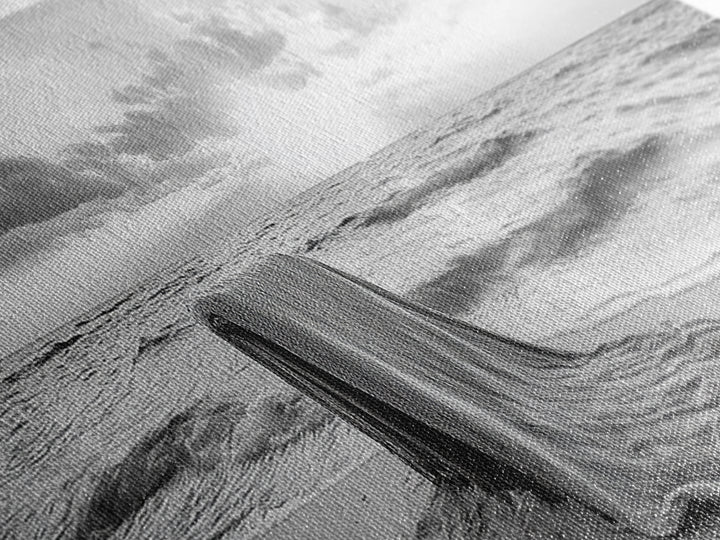 Blanket Beach, Woven Texture, Ocean Sunset, Tranquil Shore, Framed Canvas Print, Boho Wall Art, Bedroom Decor, Soft Coastal Photography Style