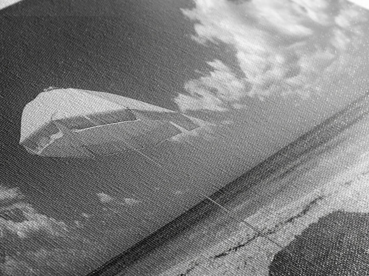 Beach Umbrella, Sunny Sky, Ocean Escape, Seaside Shade, Framed Canvas Print, Summer Wall Art, Bathroom Decor, Minimalist Coastal Style