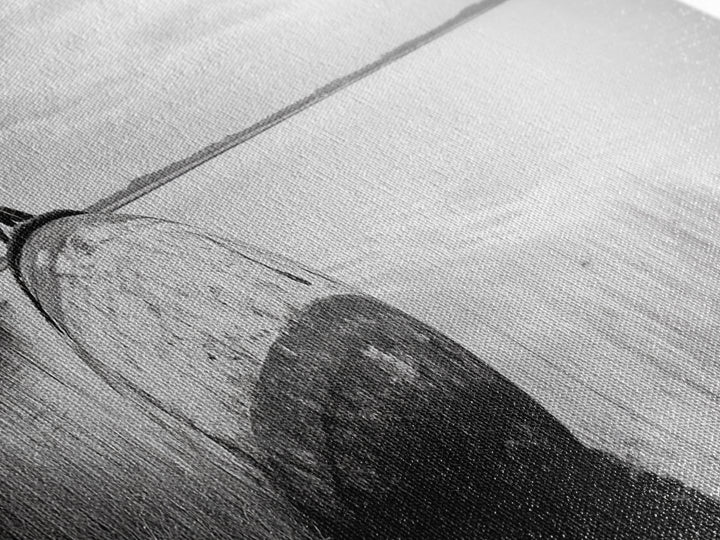 Coastal Buoy, Still Waters, Nautical Calm, Framed Canvas Print, Lakeside Bathroom Art, Maritime Style, Rustic Ocean Decor