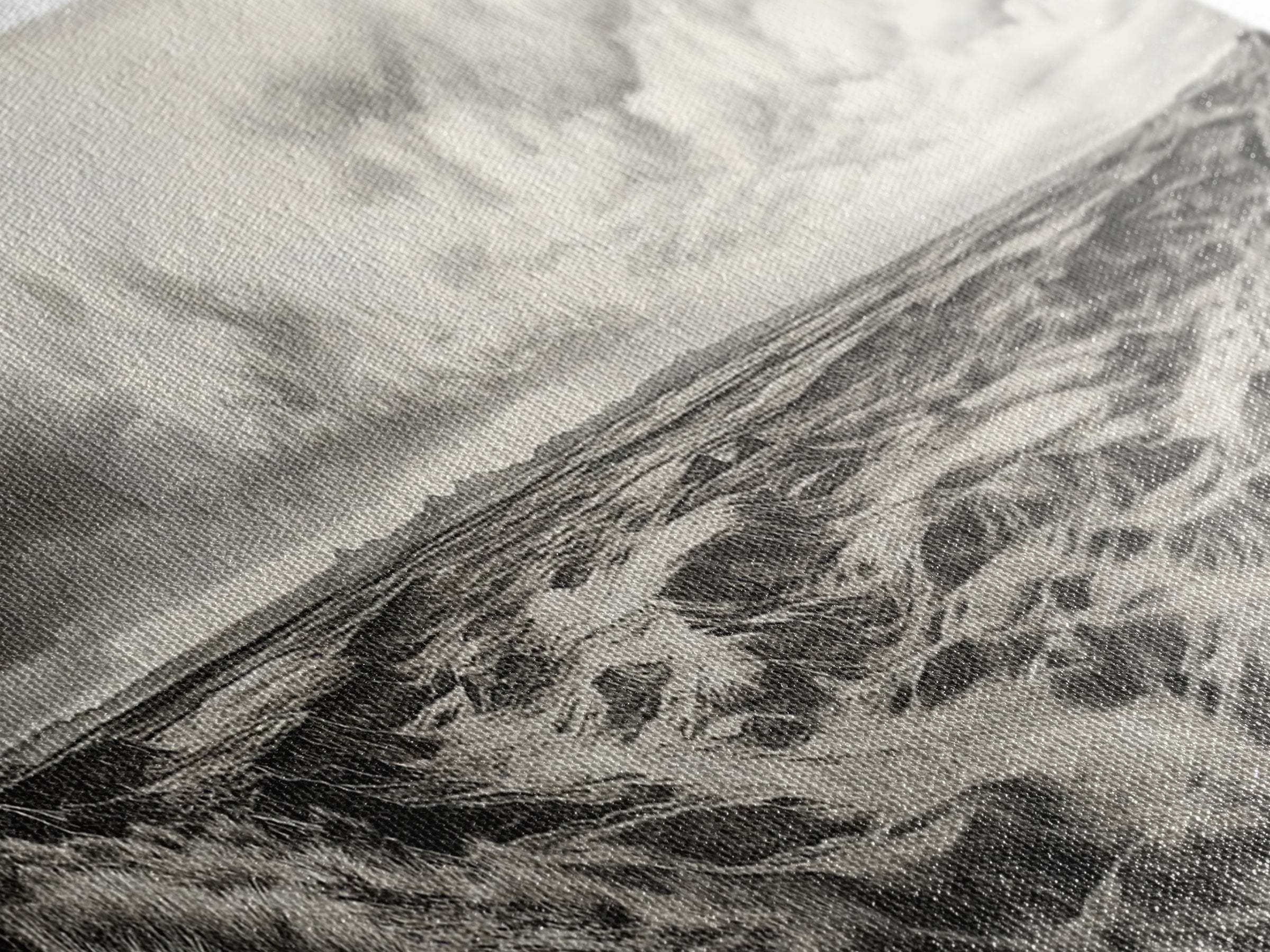 Desert Canyon Scene, Western Landscape, Vast Horizon, Framed Canvas Print, Rustic Wall Art, Neutral Earth Tones, Office Or Living Room