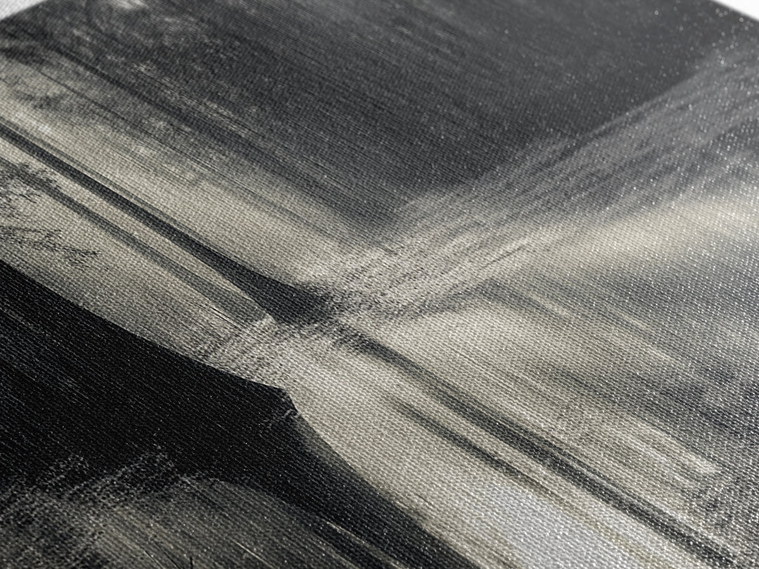 Cypress Swamp, Foggy Forest, Morning Light, Still Waters, Framed Canvas Print, Nature Wall Art, Autumn Decor, Moody Forest Photography