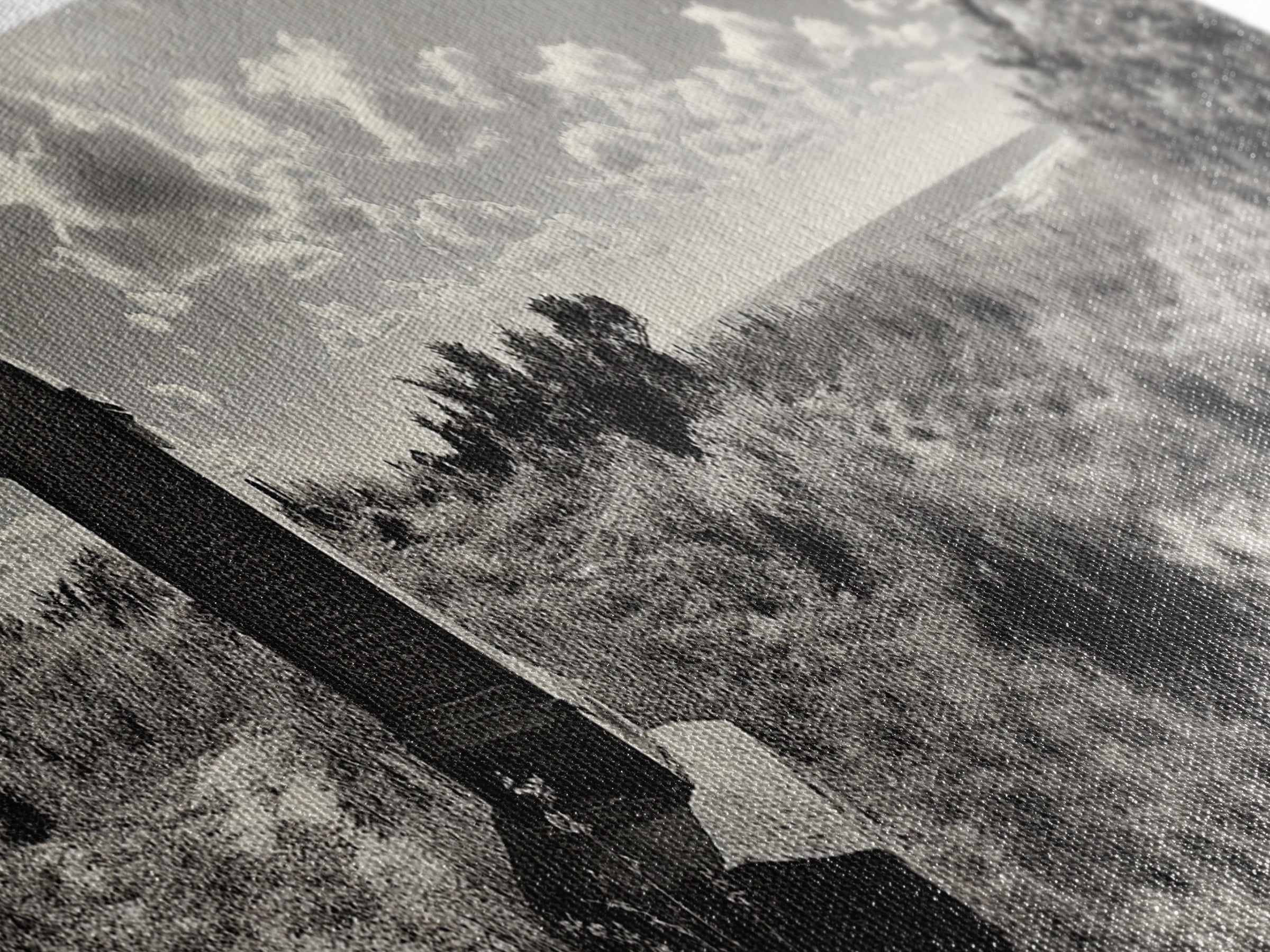 Coastal Tombstone, Sacred Landscape, Ocean Horizon, Graveyard Scene, Framed Canvas Print, Fall Living Room Decor, Moody Historical Art