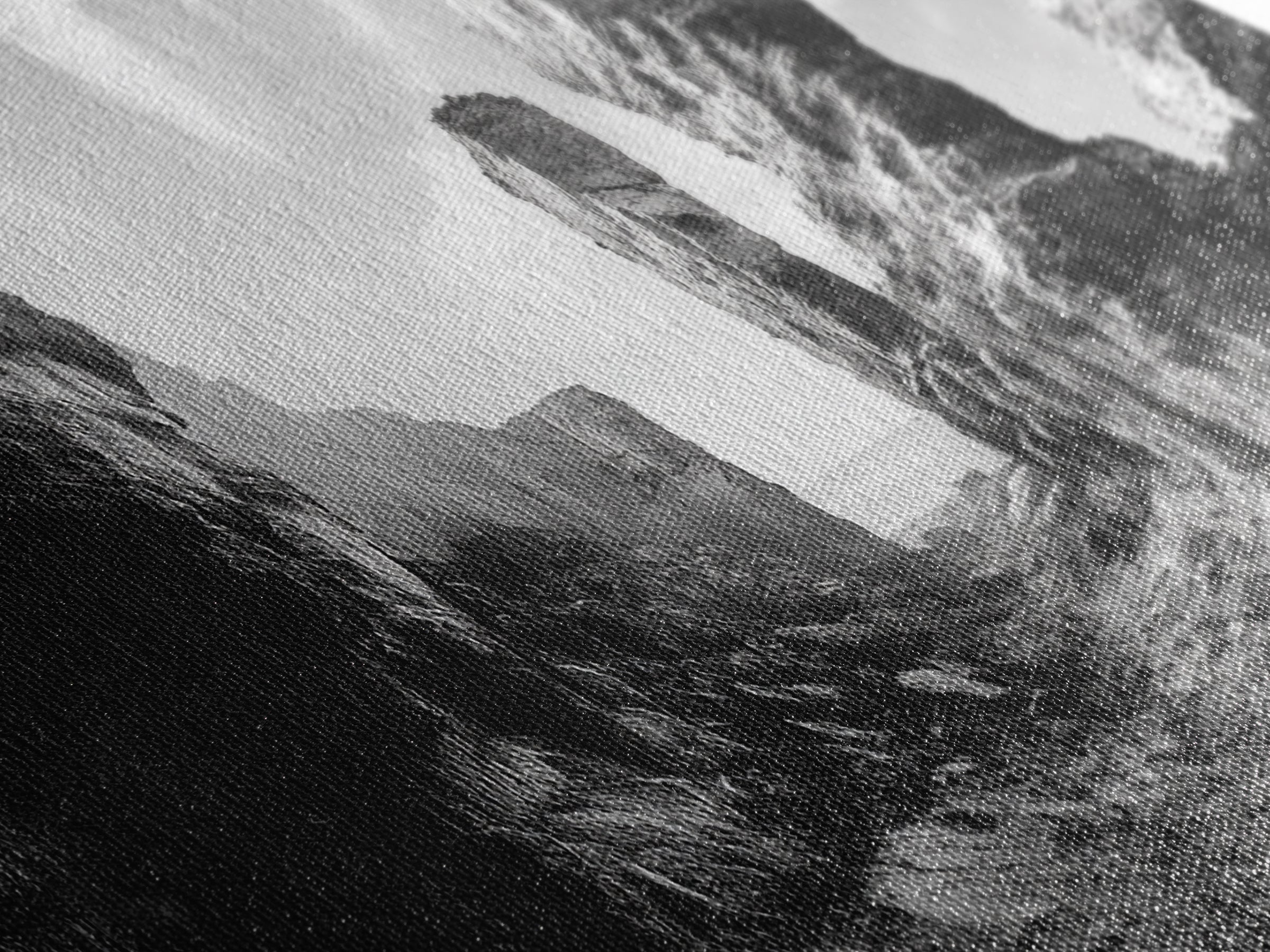 Coastal Rock Passage, Ocean Cliffside Art, Natural Texture Photography, Framed Canvas Print, Bathroom or Hallway Wall Art