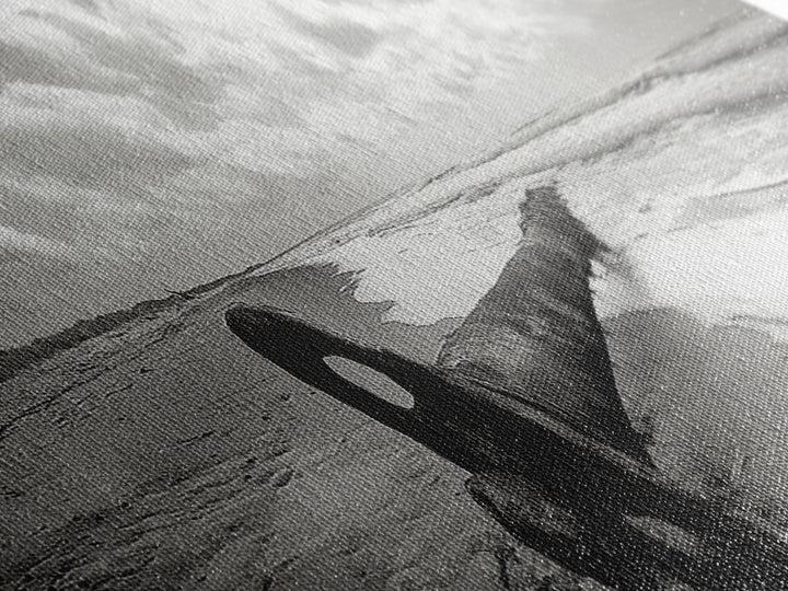 Rusted Anchor Pipe, Coastal Beach Art, Ocean Photography, Framed Canvas Print, Nautical Wall Art, Bedroom or Bathroom Decor