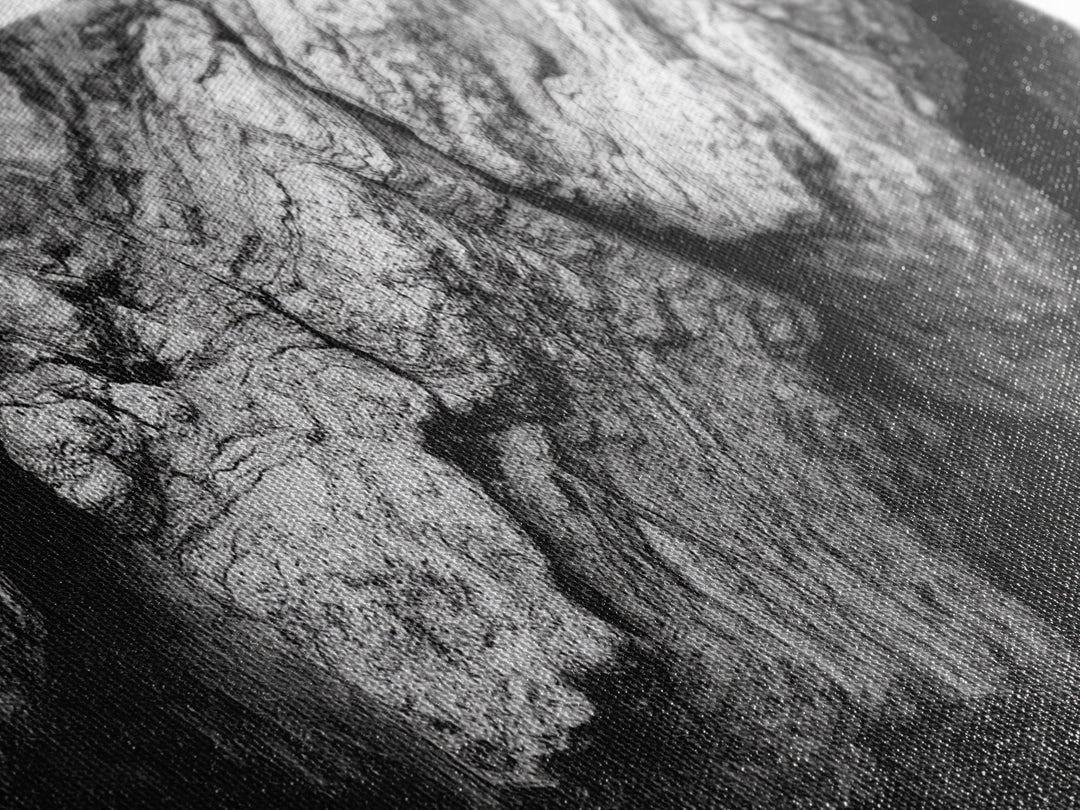 Textured Rock, Earth Tones, Natural Abstract, Framed Canvas Print, modern rustic decor, living room wall art, organic texture, neutral tones
