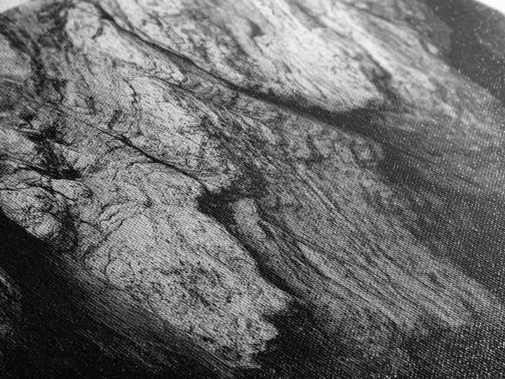 Textured Rock, Earth Tones, Natural Abstract, Framed Canvas Print, modern rustic decor, living room wall art, organic texture, neutral tones