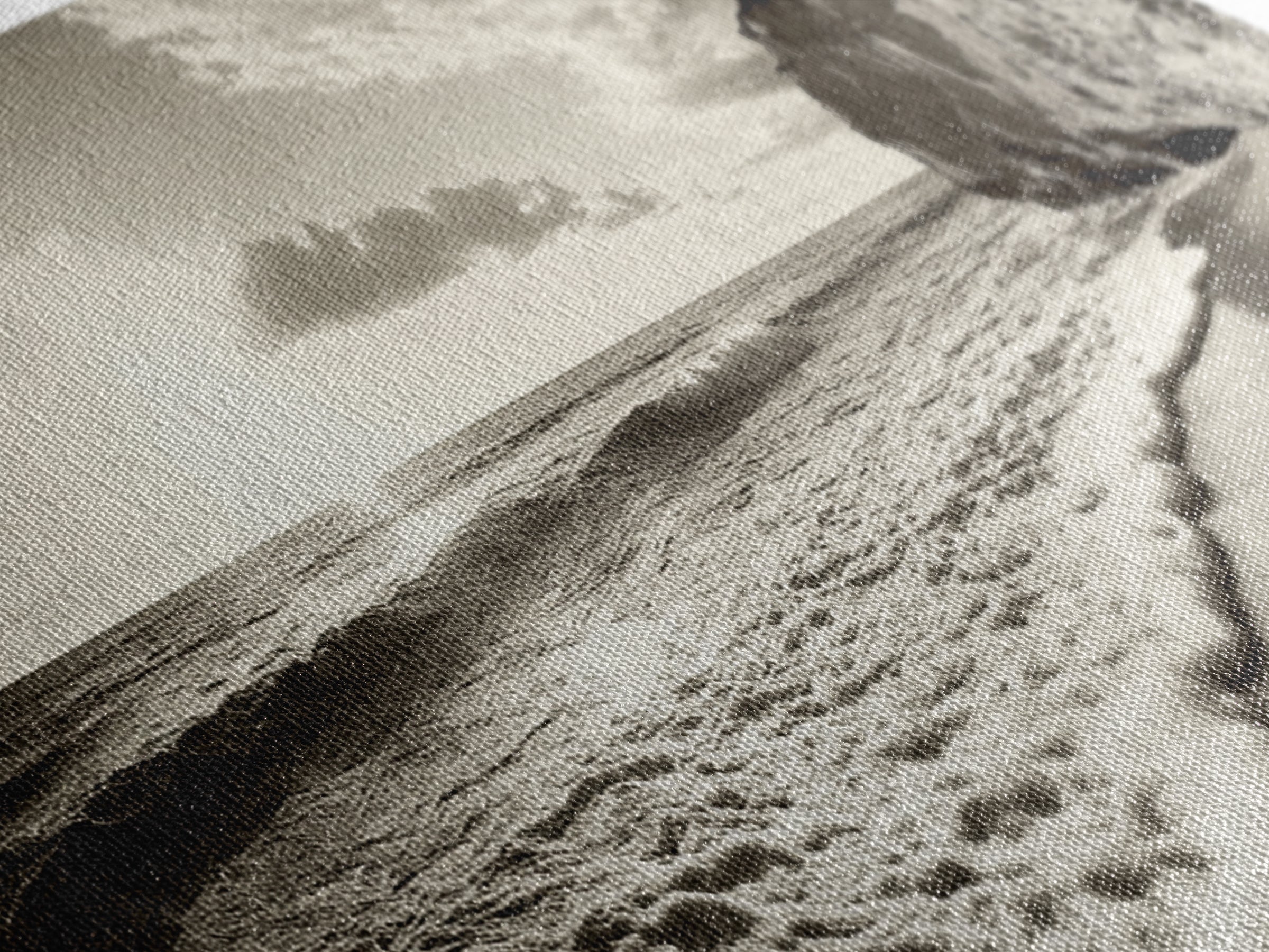 Cliff Coastline, Ocean Sunset, Beach Waves, Framed Canvas Print, seascape wall art, coastal bedroom decor, relaxing nature vibe, neutral art