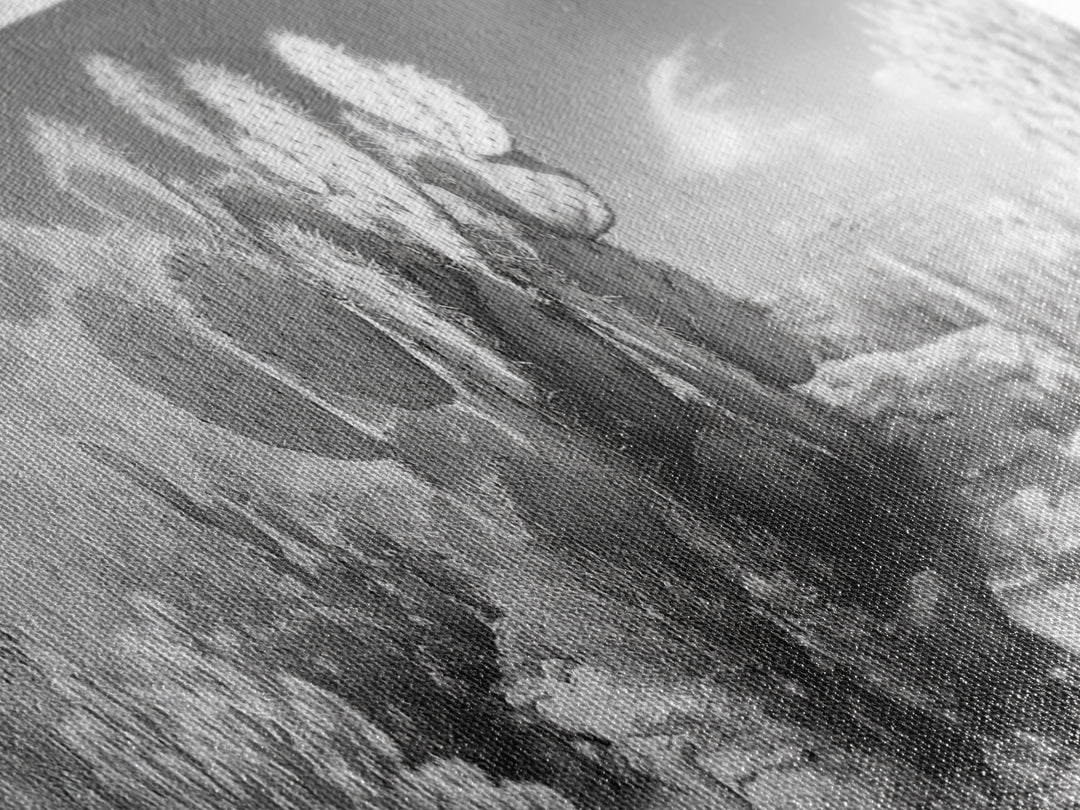 Desert Cactus Garden, Sunlit Southwest Scene, Nature Landscape Art, Canvas Print, Rustic Living Room Wall Decor, Boho Style