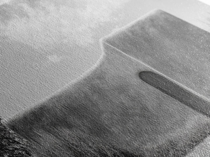 Desert Adobe, Minimal Wall, Architecture Photography, Black and White Art, Framed Canvas Print, Southwestern Decor, Entryway Wall Art