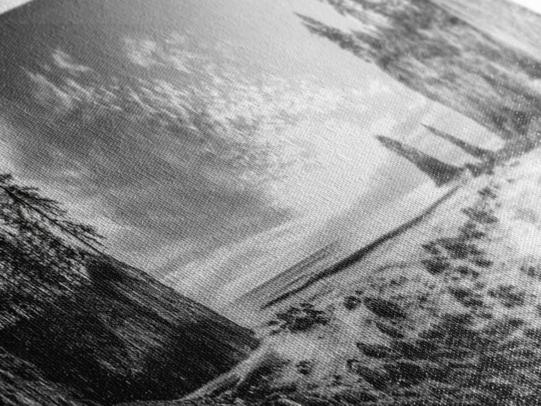 Rocky Coastal Trees, Forest Meets Ocean, Seaside Cliff View, Canvas Print, Nature Inspired Wall Art, Rustic Cabin or Beach House Decor