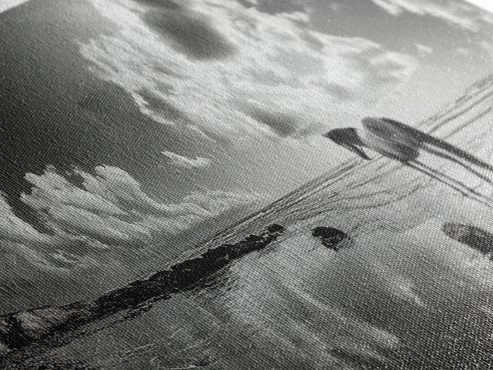 Beach Horse Reflection, Coastal Freedom, Wild Spirit Scene, Framed Canvas Print, Western Bathroom Art, Minimalist Beach House Decor