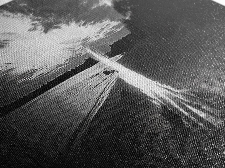 Beach Bonfire, Sunset Glow, Autumn Shoreline, Firelight Sky, Canvas Print, Fall beach decor, cozy wall art, rustic art, lake house style