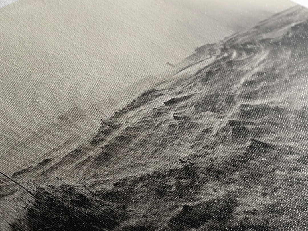 Windy Field, Dust Storm, Desert Mist, Dystopian Vibes, Canvas Print, Fall Office Wall Art, Moody Landscape Photography, Earth Tones
