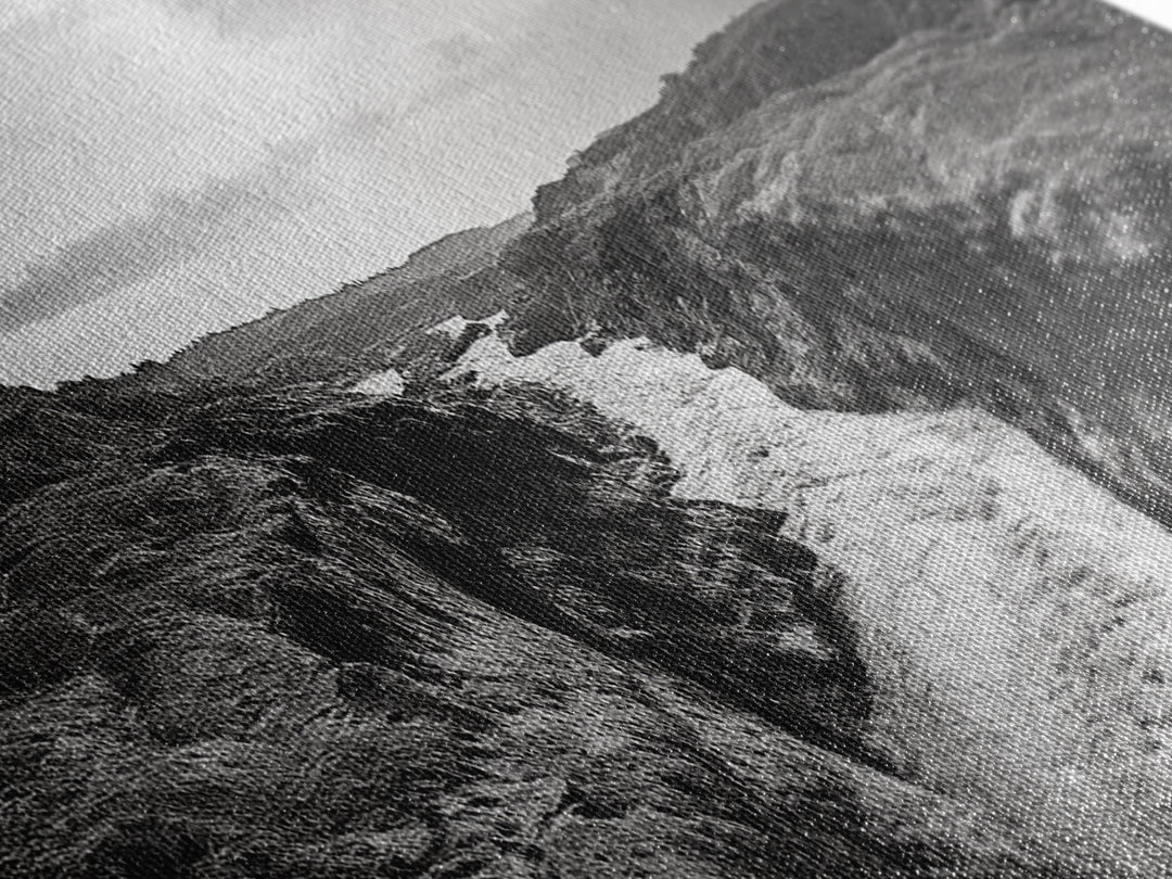 River Canyon, Rugged Cliffs, Dramatic Valley, Wild Terrain, Framed Canvas Print, Adventure Wall Art, Office Decor, Nature Photography Style
