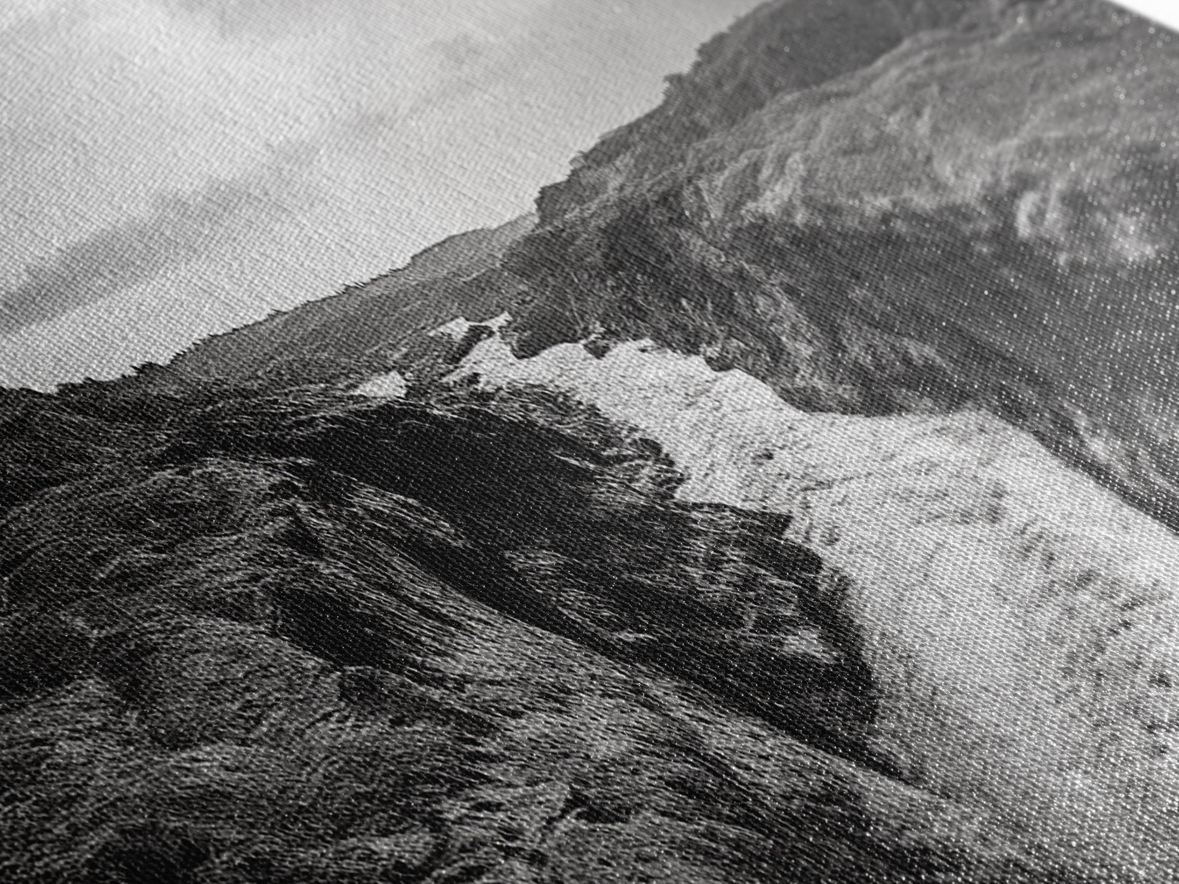 River Canyon, Rugged Cliffs, Dramatic Valley, Wild Terrain, Framed Canvas Print, Adventure Wall Art, Office Decor, Nature Photography Style