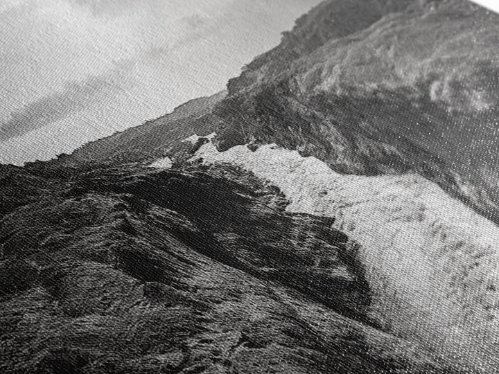 River Canyon, Rugged Cliffs, Dramatic Valley, Wild Terrain, Framed Canvas Print, Adventure Wall Art, Office Decor, Nature Photography Style