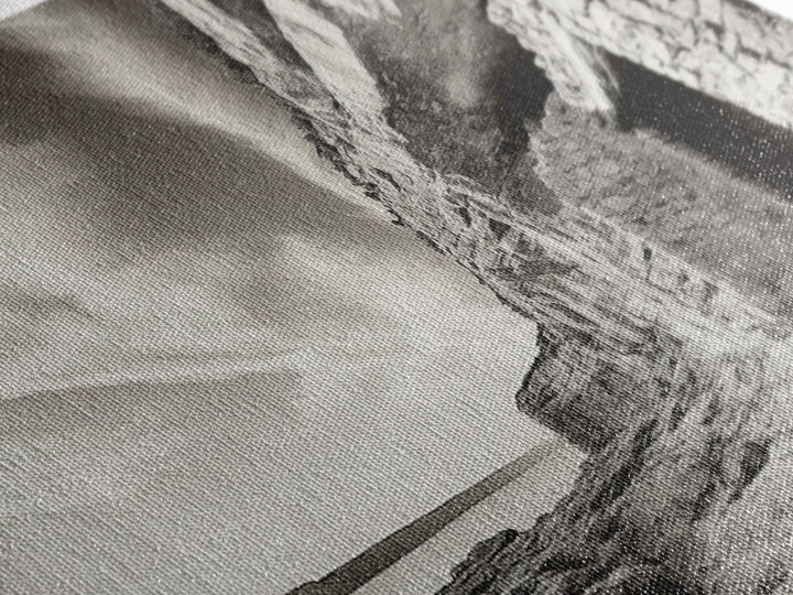 Ancient Cliff Dwelling, Desert Horizon, Southwest Landscape, Canvas Print, Neutral Earth Tones, Rustic Decor, Entryway Wall Art, Western Vibes