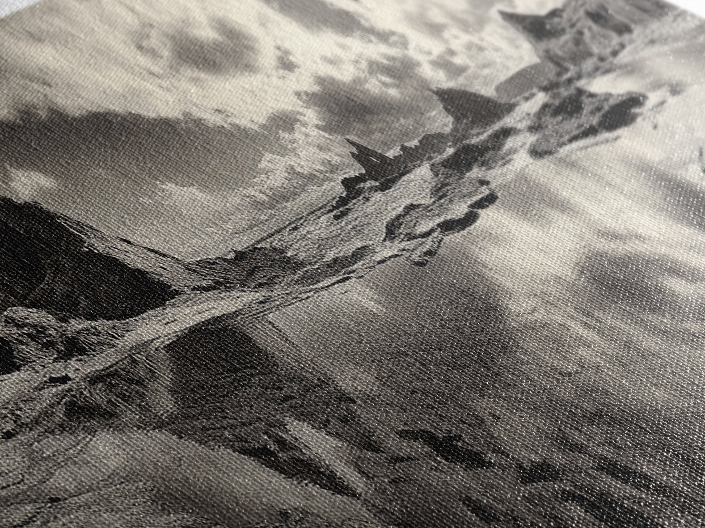 Coastal Rocks, Ocean Reflection, Dramatic Sky, Framed Canvas Print, Beach Landscape Photography, Fall Living Room Wall Art