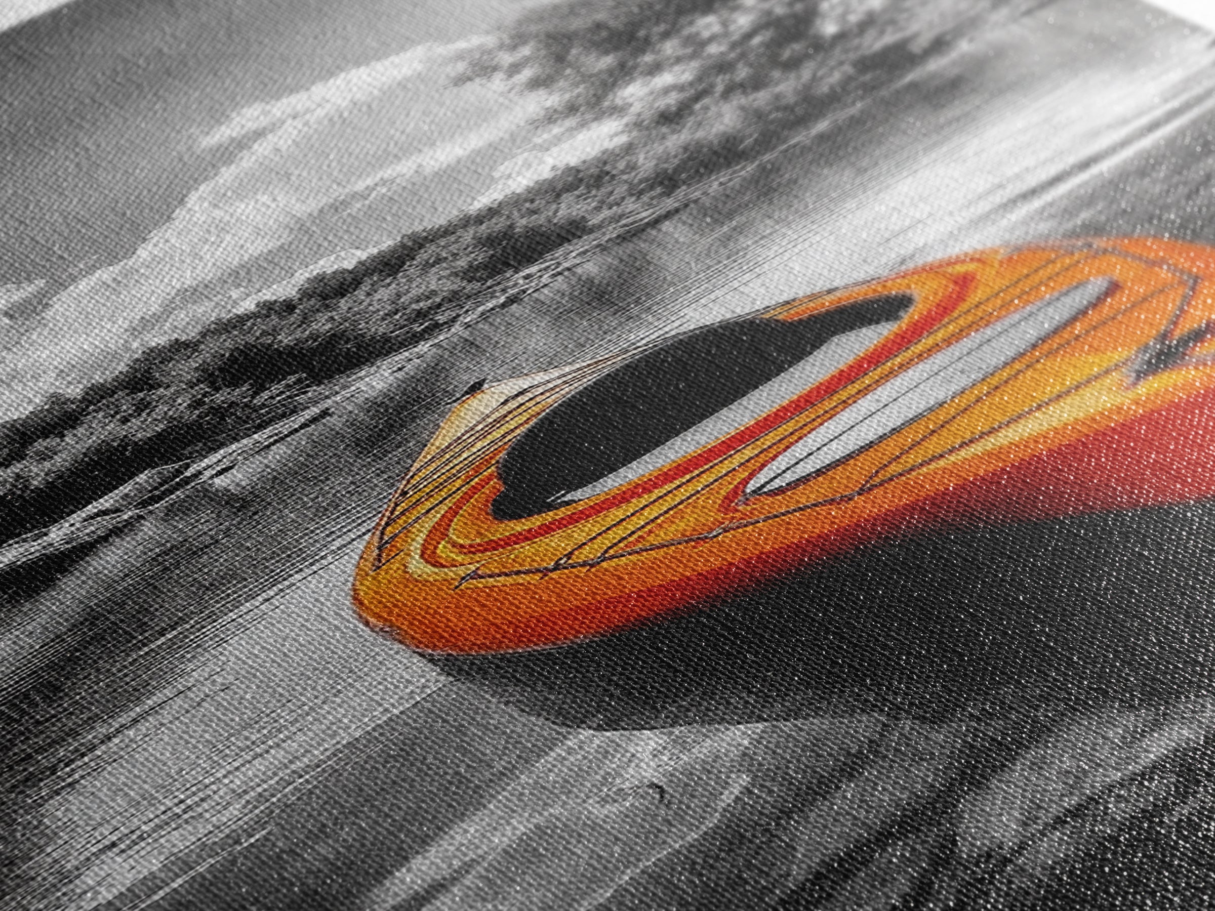 River Kayak Drift, Serene Paddle, Tranquil Outdoors, Fall Waterway, Canvas Print, Rustic Wall Art, Adventure Decor, Nature Photography