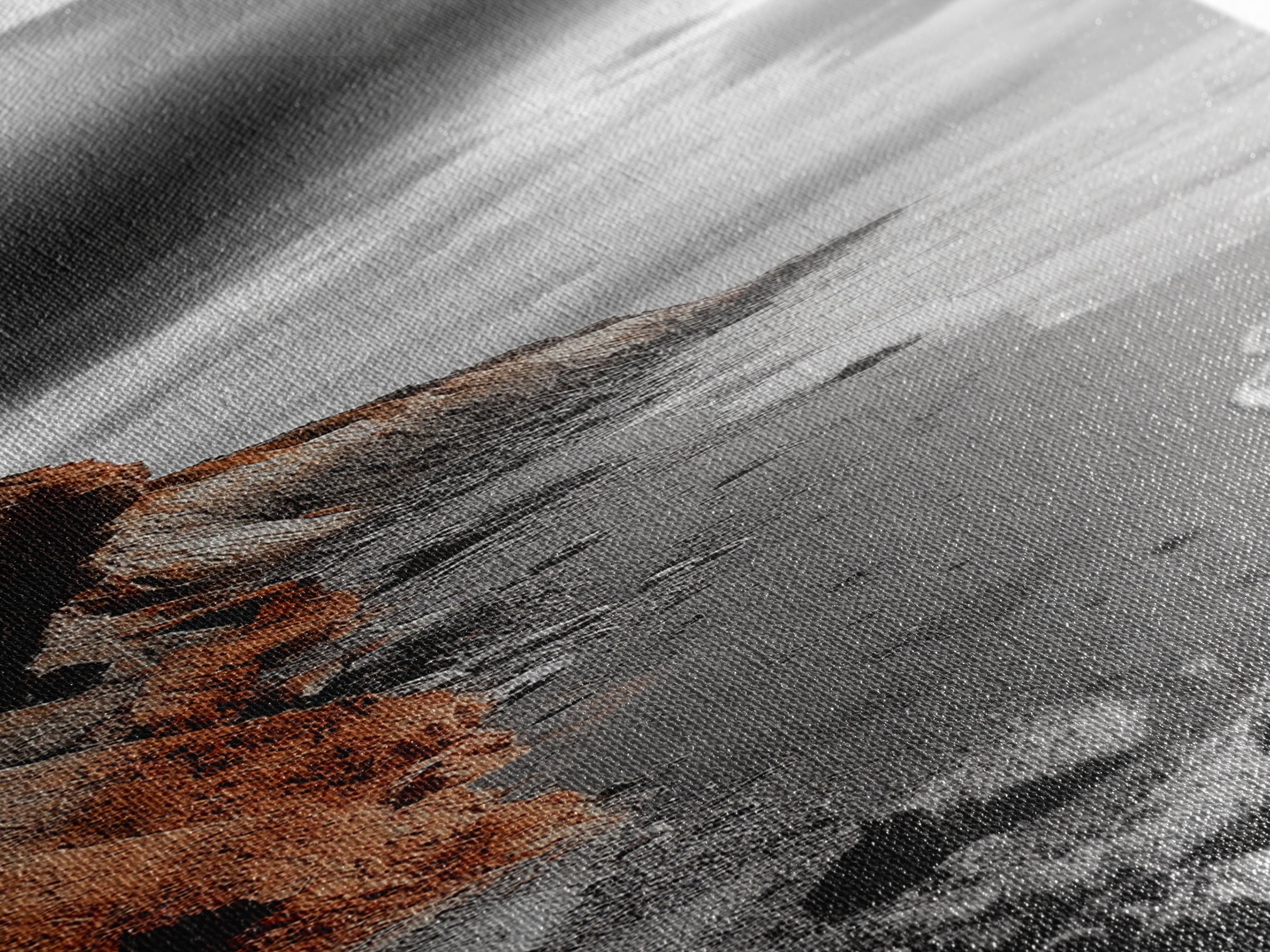 Coastal Cliffs, Orange Rocks, Seaside Drama, Fall Coastal Wall Art, Canvas Print, Earth Tone Decor, Hallway or Entryway Statement Piece