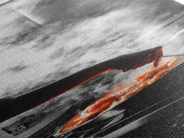 Cooking Scene, Kitchen Glow, Culinary Passion, Framed Canvas Print, Rustic Home Decor, Kitchen Wall Art, Warm Chef-Inspired Accent Piece