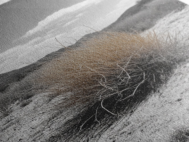 Desert Bush, Tumbleweed Scene, Dry Landscape, Minimalist Canvas Print, Desert Wall Art, Earth Tone Decor, Modern Living Room Art