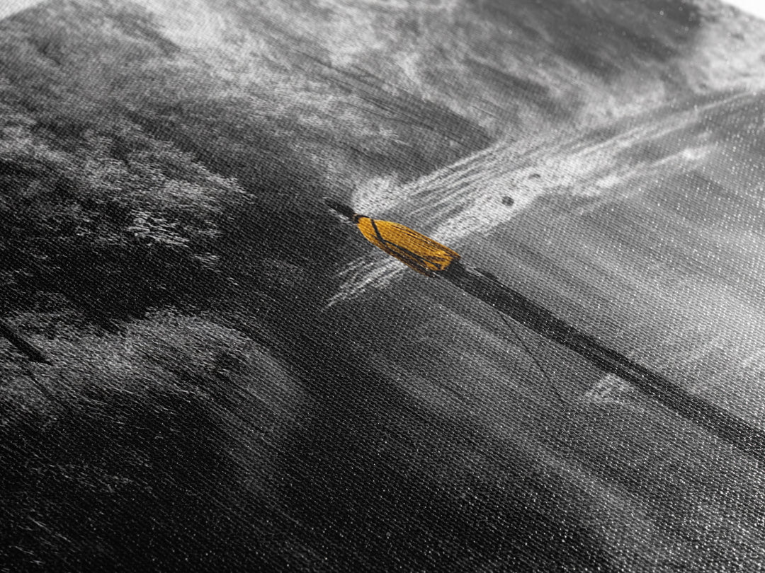 Autumn Fly Fishing, Yellow Jacket River Scene, Framed Canvas Print, Rustic Home Decor, Fisherman Gift, Nature Photography, Cabin Wall Art