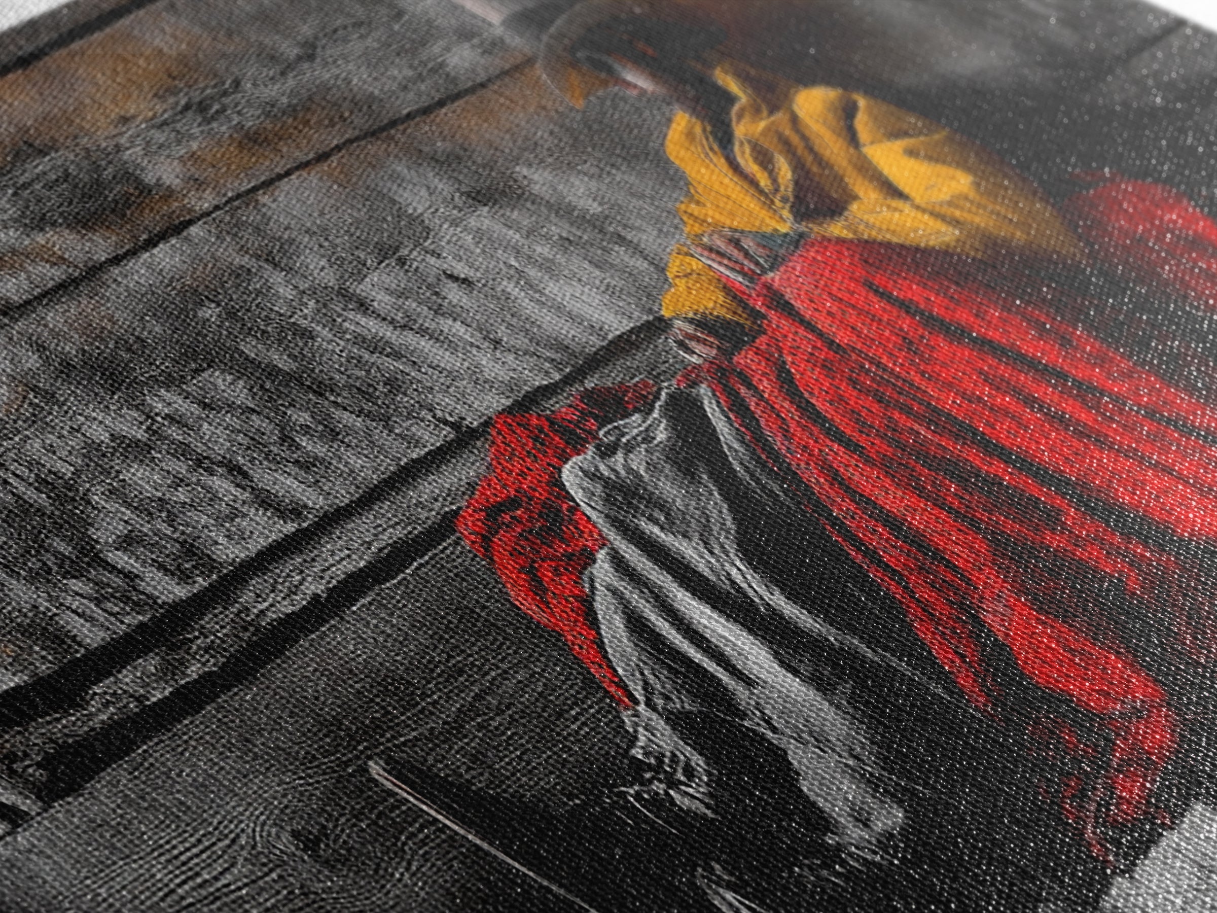 Cowboy Resting, Rustic Cabin Scene, Western Americana, Framed Canvas Print, Fall Wall Art, Bedroom or Study Western Style Decor