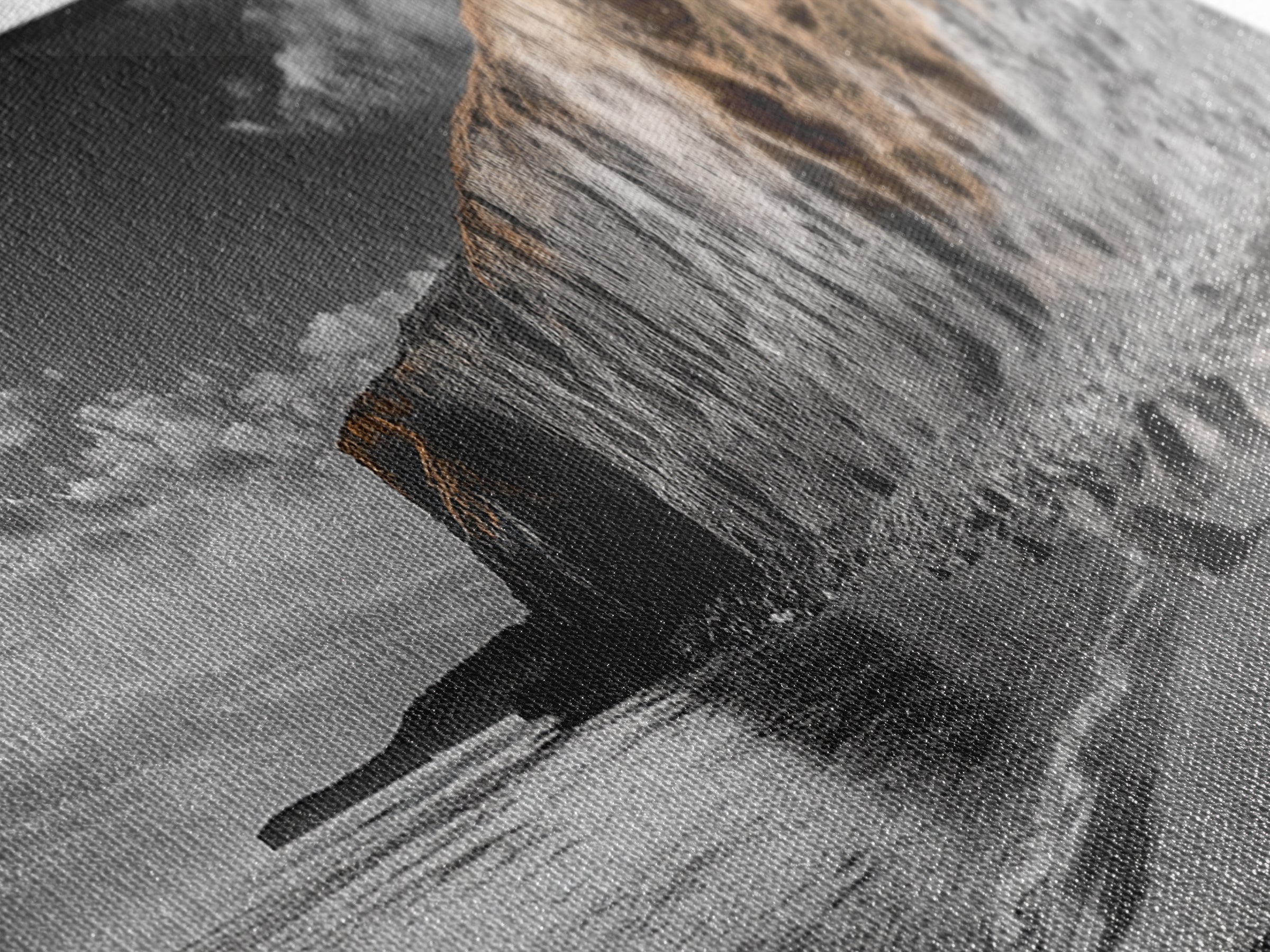 Coastal Cliffs Sunset, Rugged Shoreline Scene, Seaside Beauty, Framed Canvas Print, Earth Tone Art, Living Room Decor, Nature Wall Art