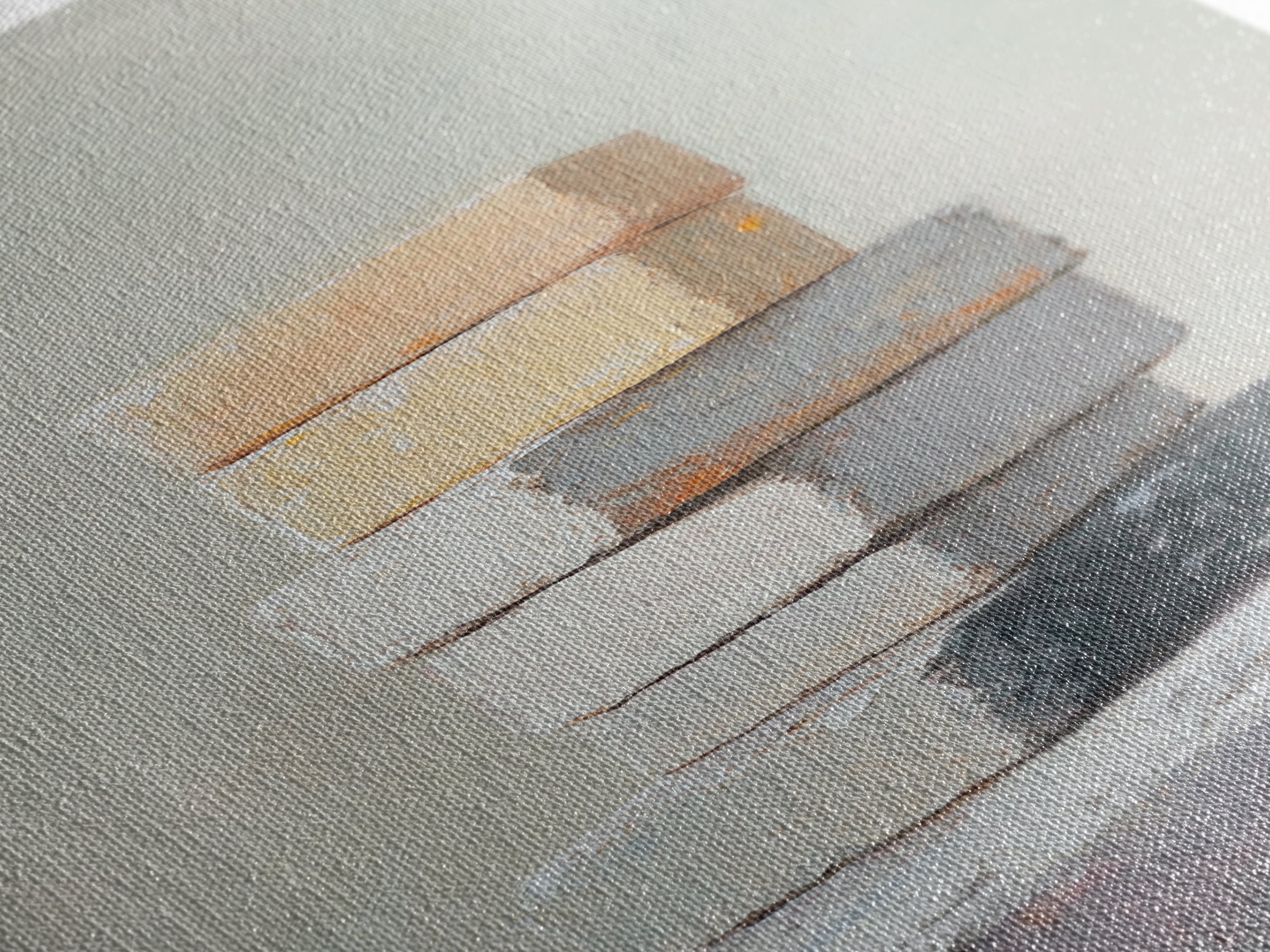 Minimal Stacked Stone Blocks Wall Art, Neutral Wabi Sabi Canvas Print, Organic Modern Living Room Decor, Housewarming Gift