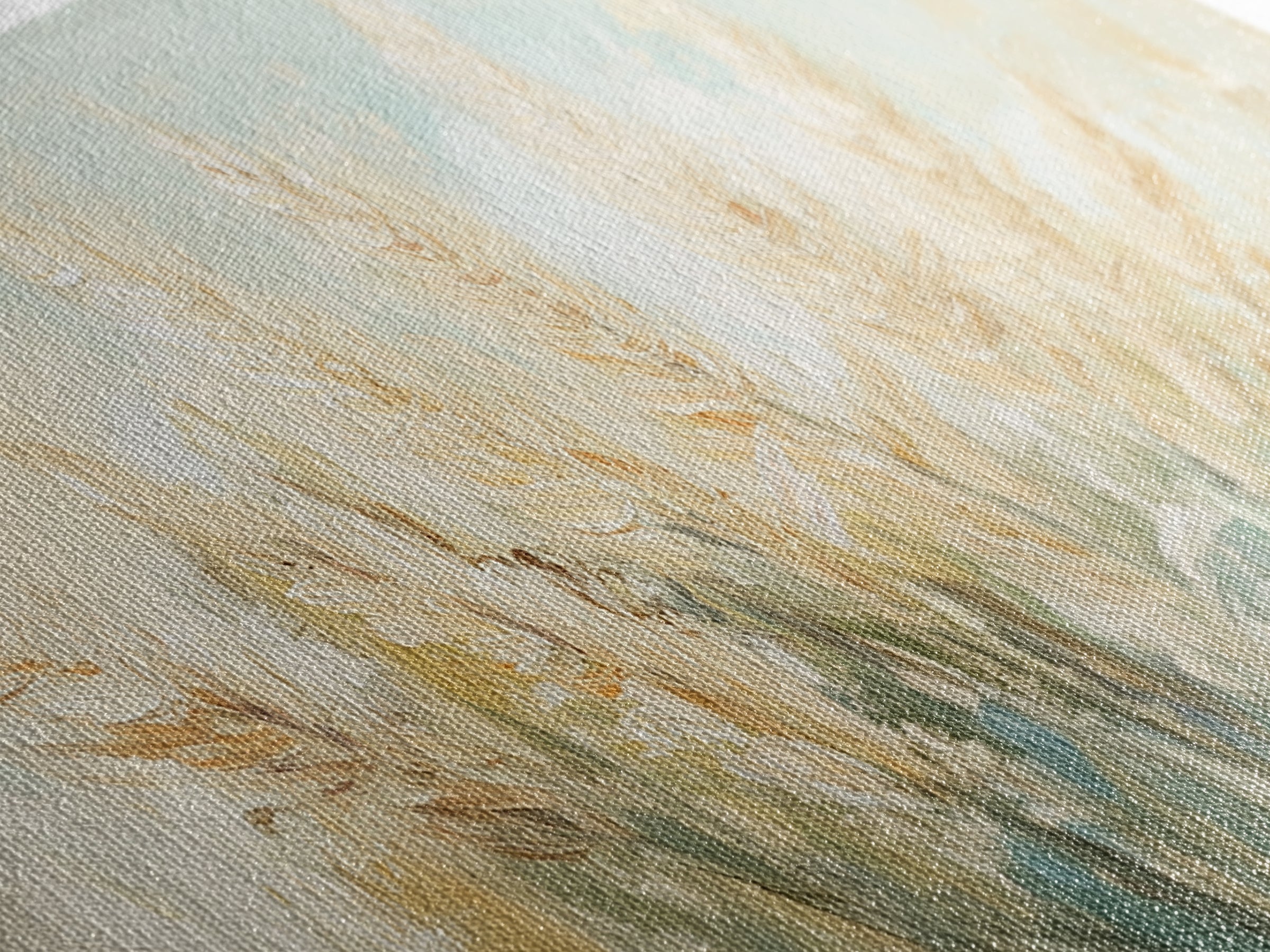 Golden Wheat Field Wall Art, Neutral Farmhouse Decor, Rustic Botanical Canvas Print, Earth Tone Above Sofa Living Room Art Gift