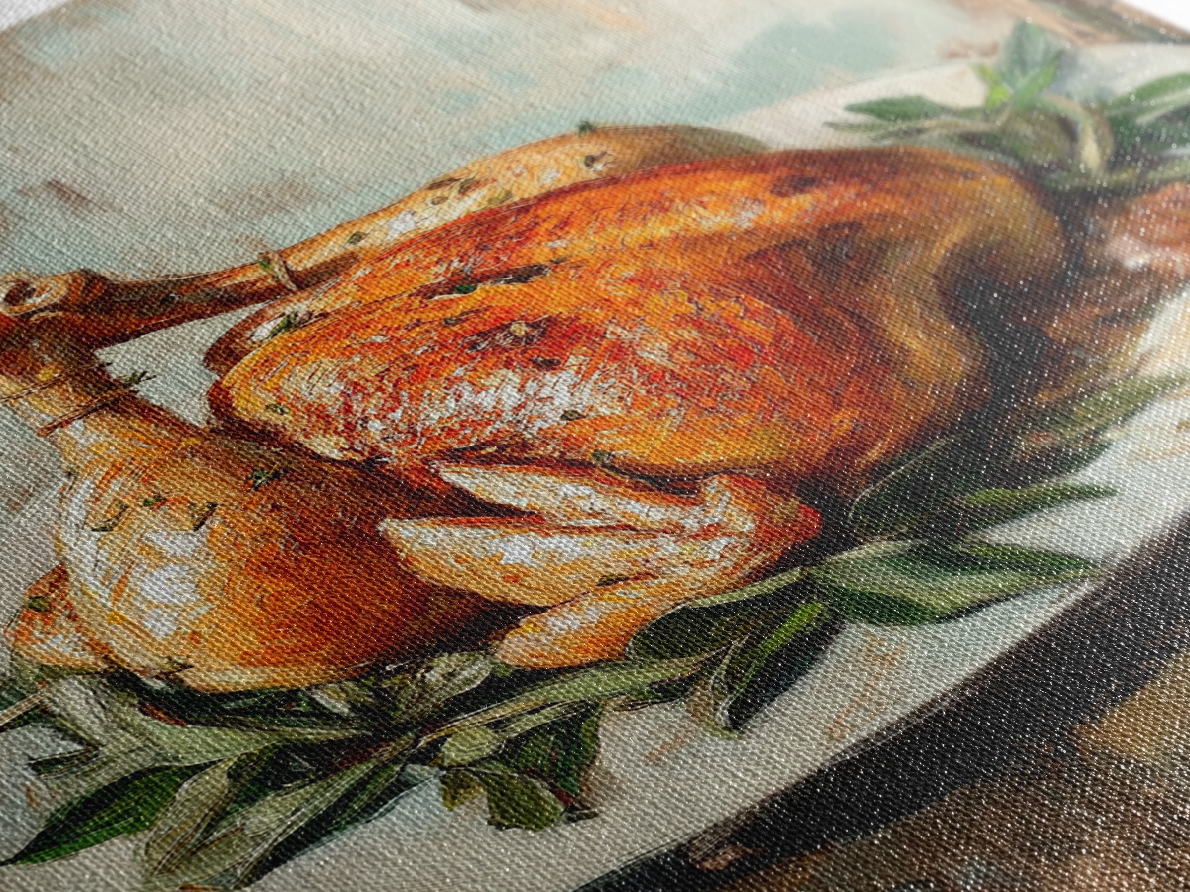 Roast Chicken With Herbs On Platter Wall Art, Rustic Kitchen Canvas Print, Farmhouse Dining Room Decor, Foodie Gift For Chef