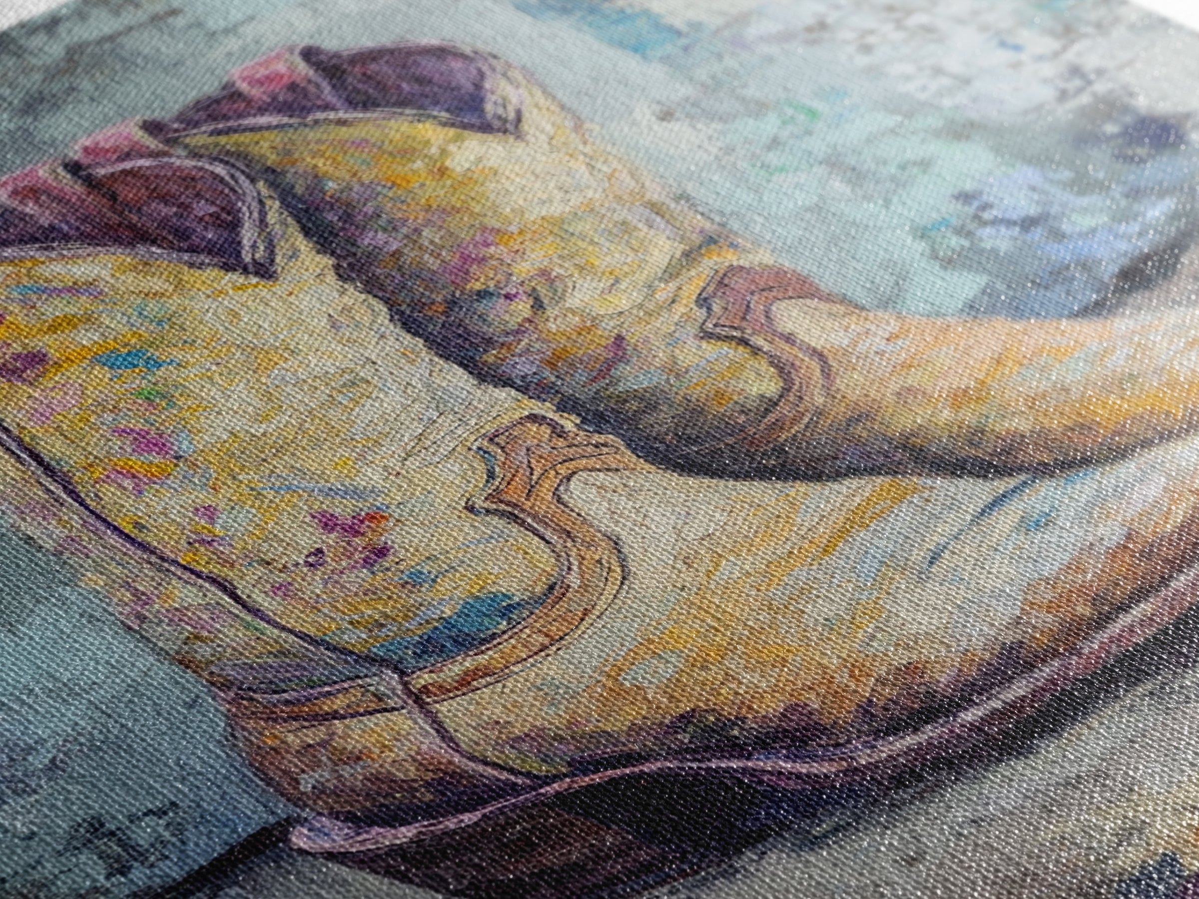 Yellow Cowboy Boots Oil Painting, Canvas Print, Western Wall Art, Cowgirl Decor, Rodeo Housewarming Gift, Rustic Home Decor