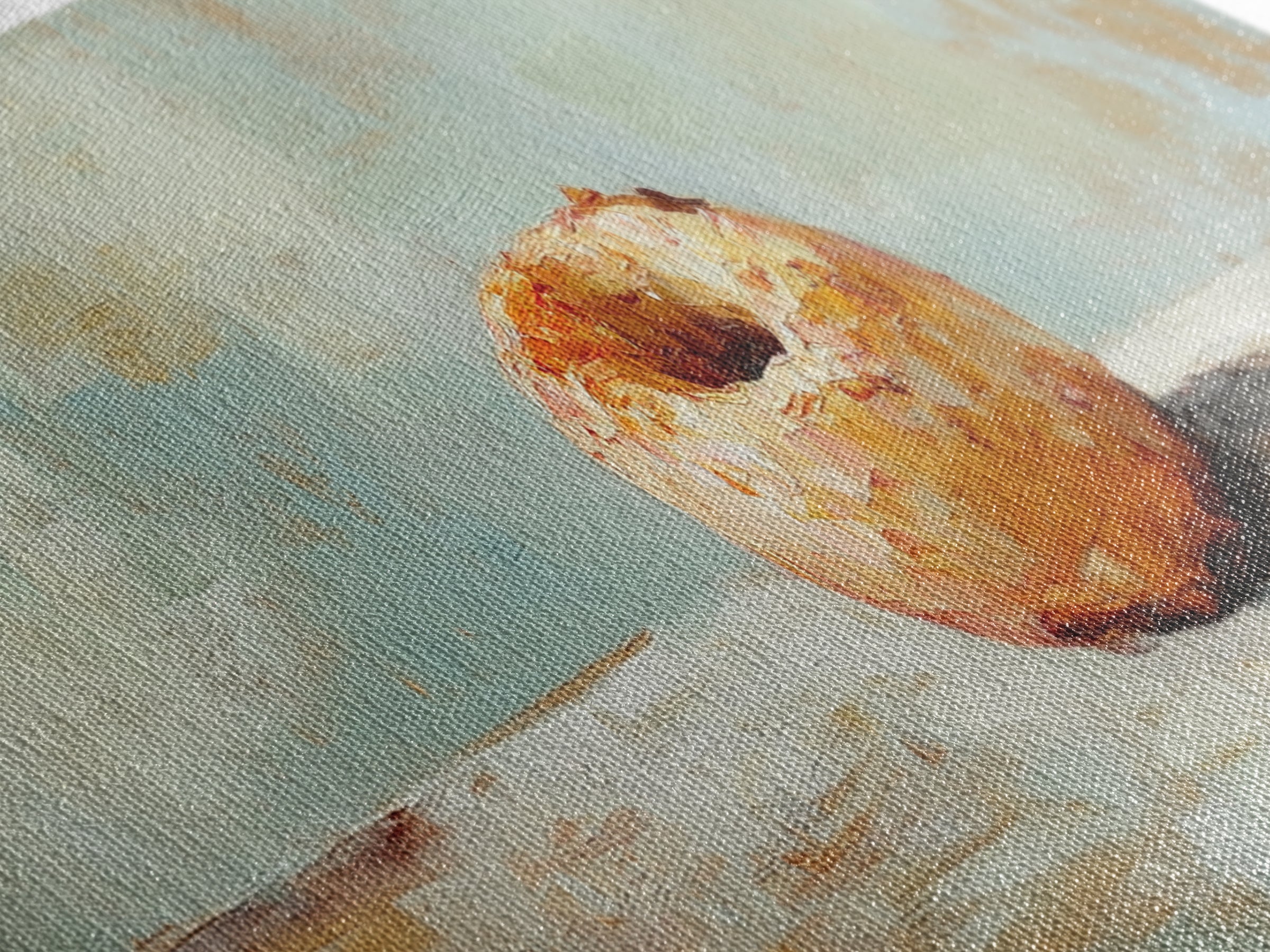 Toasted Bagel Still Life Wall Art, Modern Kitchen Decor, Foodie Gift, Neutral Dining Room Print, Rustic Cafe Poster, Home Decor