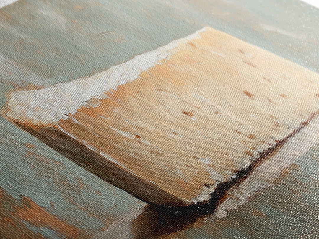 Rustic Parmesan Cheese Still Life Canvas Print, Kitchen Wall Art, Farmhouse Dining Room Home Decor, Foodie Gift For Chef
