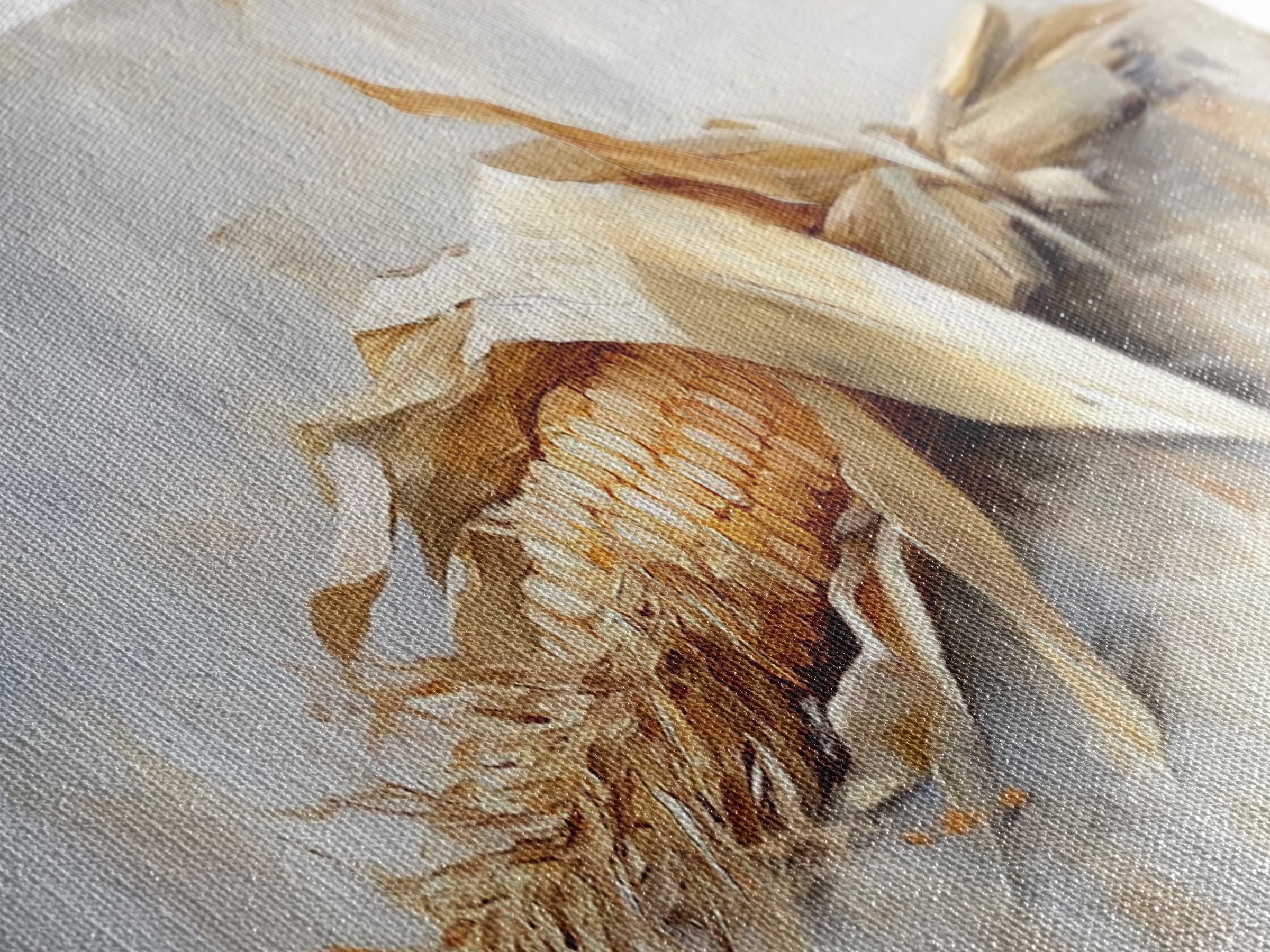 Dried Corn Husk Still Life Wall Art, Farmhouse Kitchen Decor, Rustic Canvas Print, Harvest Food Art For Country Home Decor