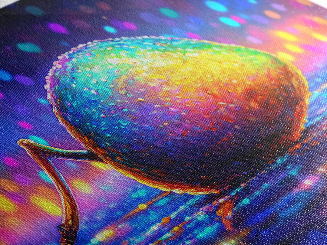 Rainbow Computer Mouse Wall Art, Neon Tech Canvas Print, Gamer Room Decor, Cyberpunk Office Art Gift For Programmers Home Decor